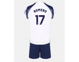 Tottenham Hotspur Cristian Romero #17 Hemmaställ Barn 2025-26 Kortärmad (+ Korta byxor)